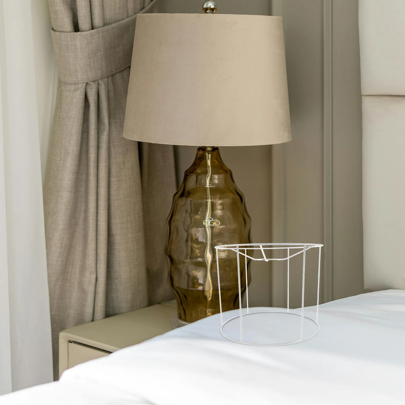 

Круглый абажур 28X28X21,8 см, структура железной проволоки для проектов ламп «сделай сам», украшение для дома, свадьбы, E27, цоколь, настольная подвеска