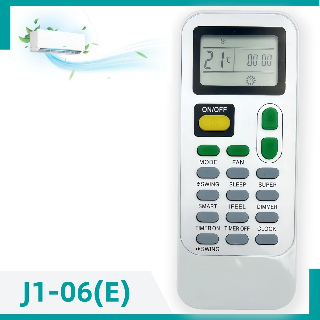

AC Remote Control DG11J1-06, J1-06E, J1-06(E) For Hisense, GIATSU, HIBERG, ARSHIA, HESSAIRE, VESTEL, CLASS PRO Air Conditioner