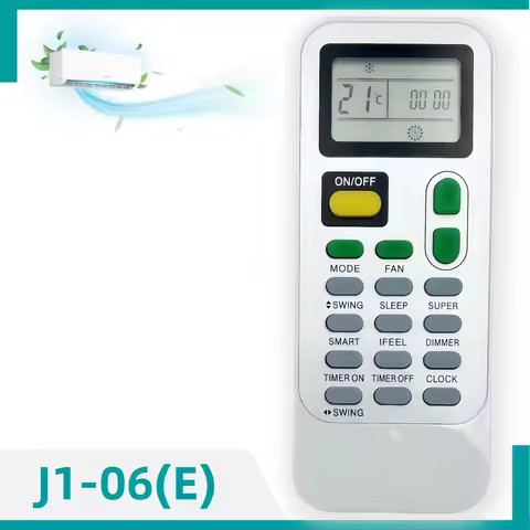 AC Remote Control DG11J1-06, J1-06E, J1-06(E) For Hisense, GIATSU, HIBERG, ARSHIA, HESSAIRE, VESTEL, CLASS PRO Air Conditioner