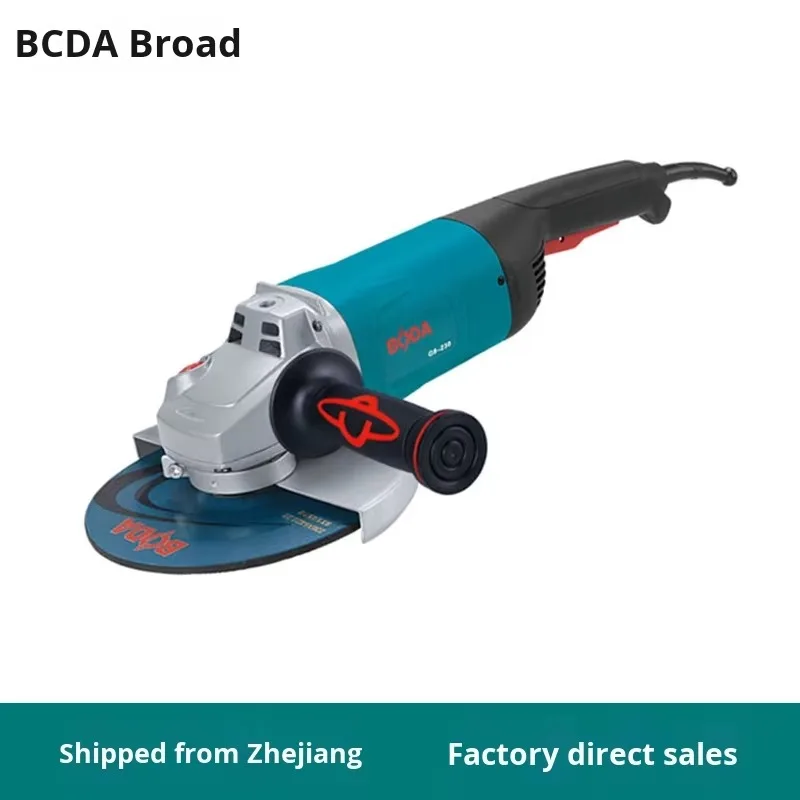 Industrial Grade 2500W High Power Angle Grinder 180 Multi-Function Polishing Cutting Polisher with Trigger Switch