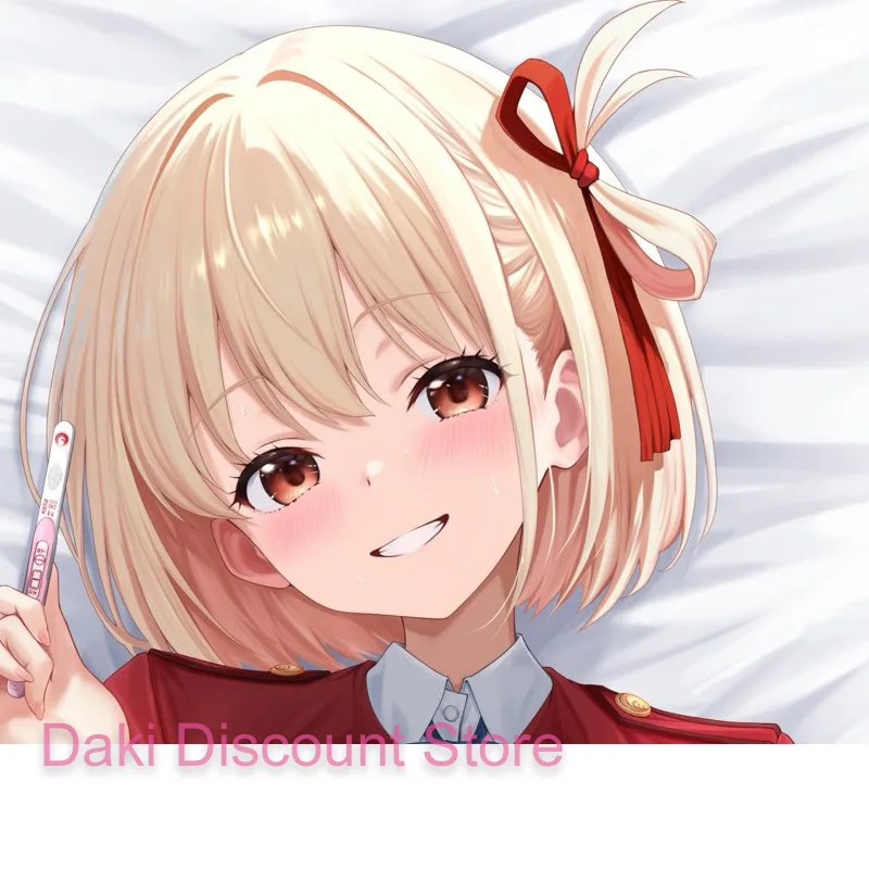 

Наволочка для подушки в полный рост с двусторонним принтом Dakimakura Anime Nishikigi Chisato 2WAY, подарочная наволочка для подушки-обнимашки