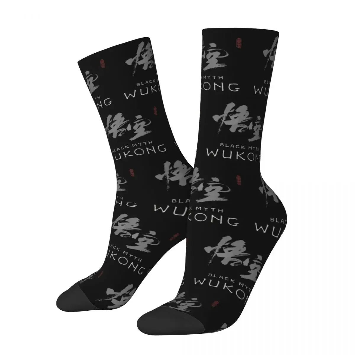 Black Myth Monkey King Game Socks para homens e mulheres, acolhedor, mito, Wukong, Merch, fofo, melhores presentes