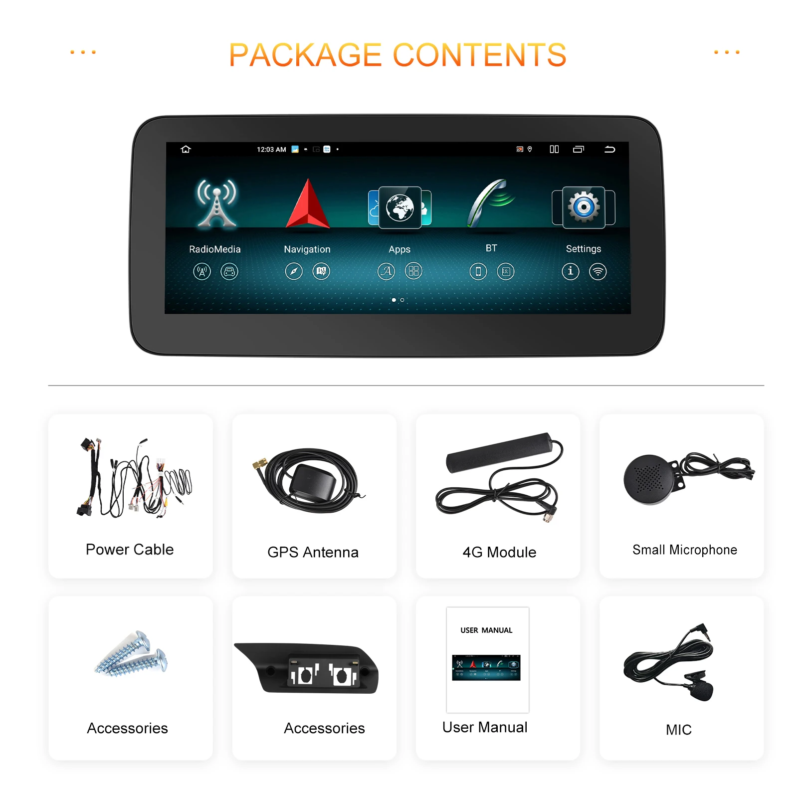 Podofo 2din Autoradio Android per Benz classe E W212 2009-2012 Carplay dual systems Car Intelligent System Automotive Autoradio