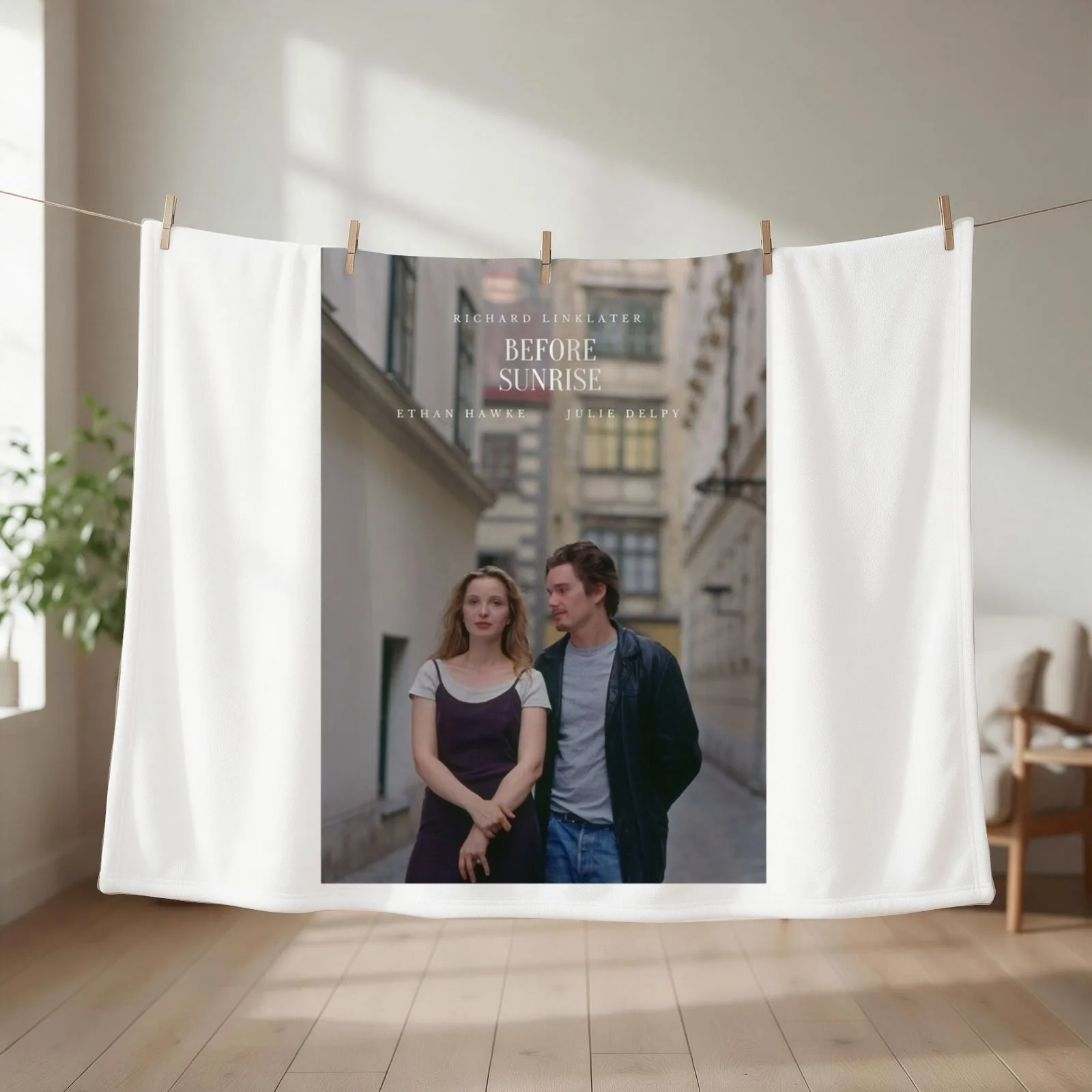 Before Sunrise Poster Throw Blanket couch cozy soft plush fuzzy picnic outdoor blanket