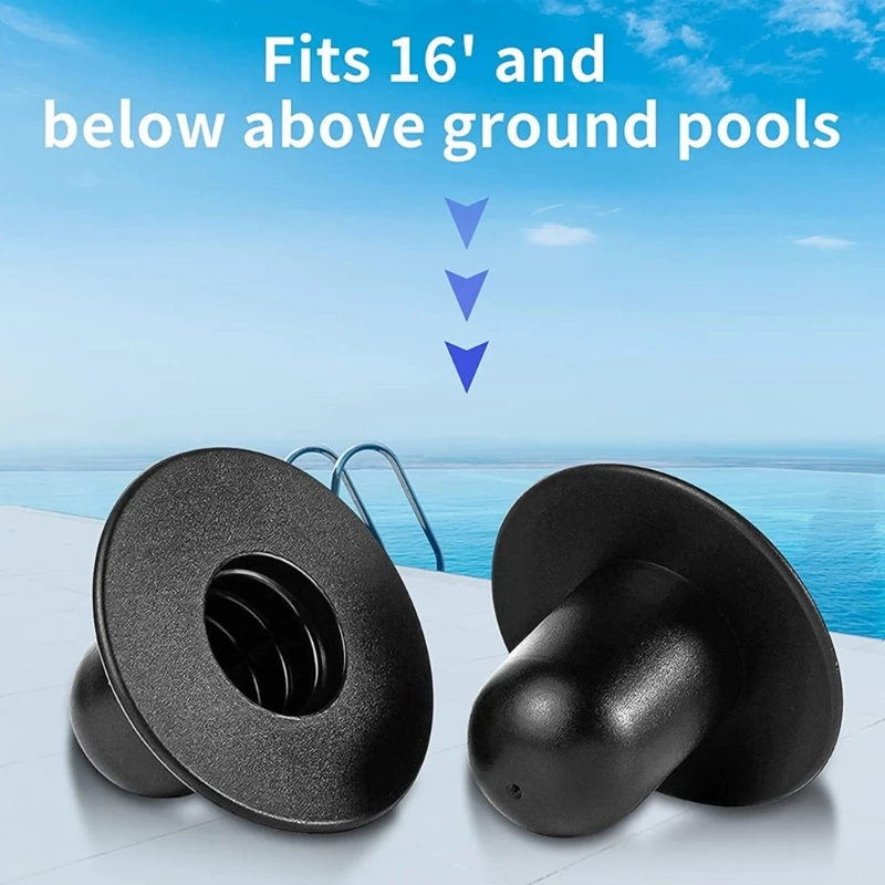 Y1UB Ground Swimming Pool Wall Plug 2Pack Filter Strainer Hole Plug Stopper Pool Accessory