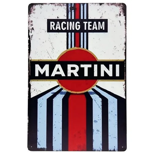 1d,Martini Racing Stripes Tin Sign Classic Racing Team Decor Garage Man Cave