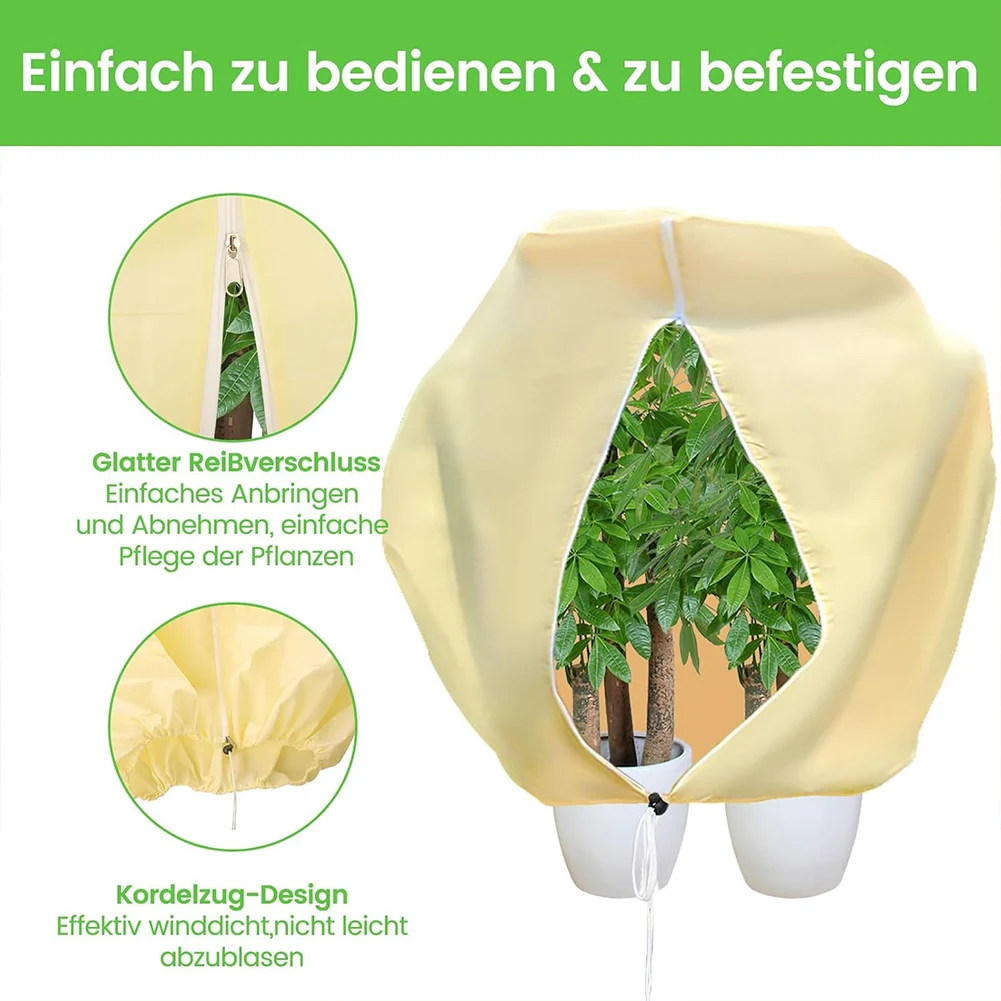 Large Winter Protective Cover Bag for Pot Plants Frost Cold Thick Protection With Zip For Olive Tree Palm,200x240cm/180x120cm view 5
