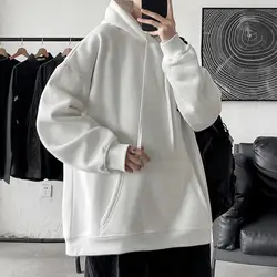 Pullover Hoodies Unisex Wholesale Hip Hop  Hooded Sweatshirt Men Cheap Fashion Black /White Hoodie For Men