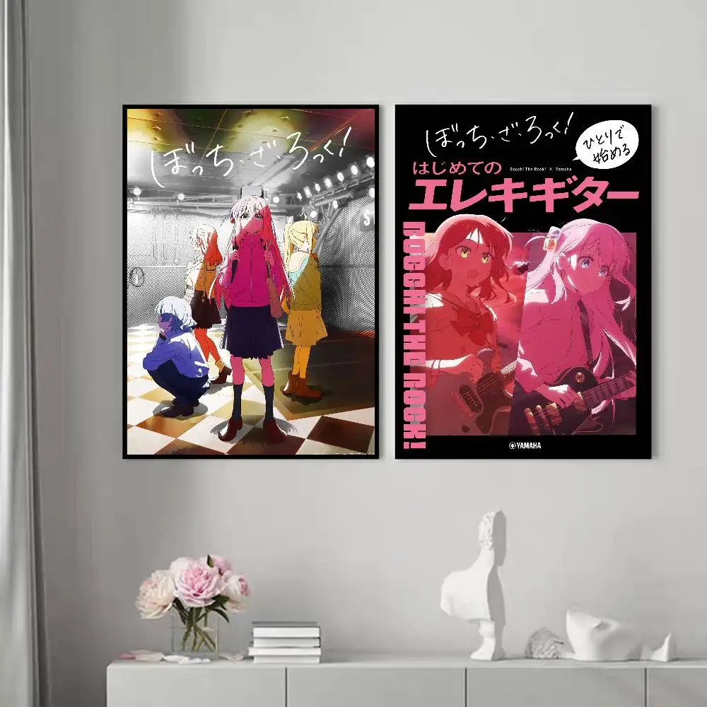 Bocchi The Rock Poster Good Quality Prints and Posters Vintage Room Bar Cafe Decor Home Decor