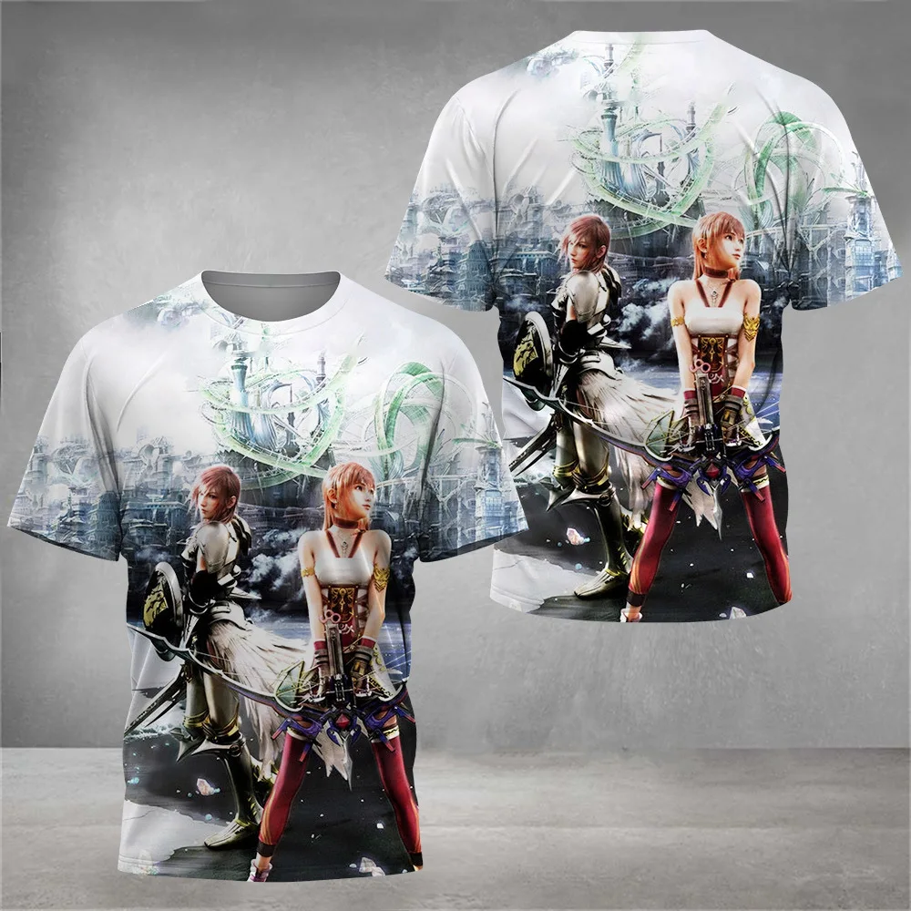 New Hot Sale Final Fantasy Full Print T-shirts 3D Men/Women Stylish Oversized Short sleeve Tee Shirt Casual Harajuku Streetwear