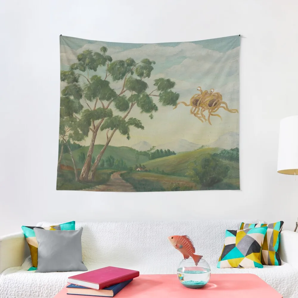 

Flying Spaghetti Monster Tapestry Outdoor Decoration Room Decorations Aesthetics Aesthetic Room Decorations Art Mural Tapestry