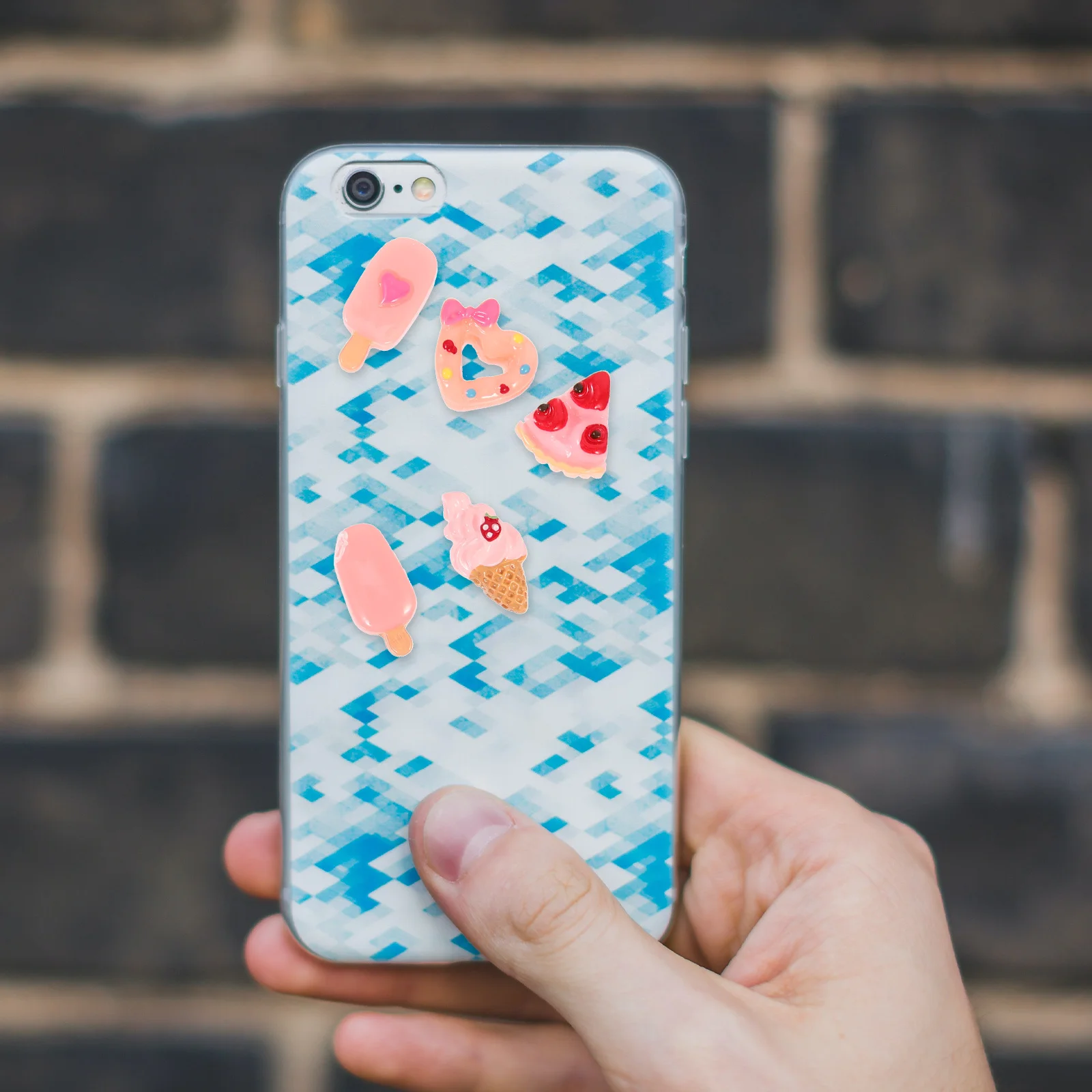 30 pièces Simulation alimentaire parure bricolage coque de téléphone breloque résine artisanat ornement Kawaii ongles breloques léger Design Compact