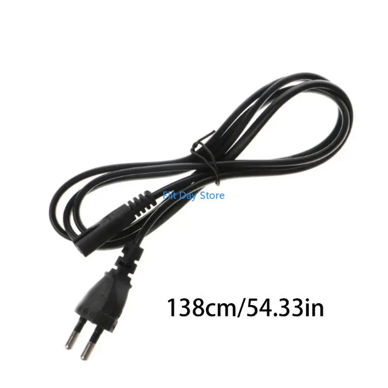F92C 1.5m الشكل 8 كابل الطاقة الحبل اليورو الأوروبي 2 دبوس قابس AC
