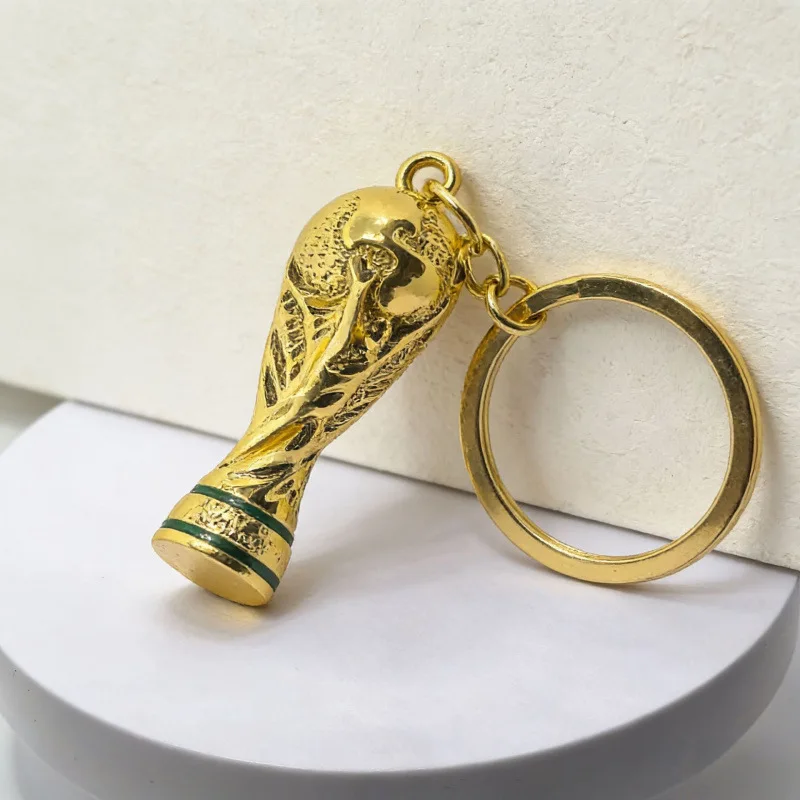 2026 FIFA World Cup Trophy Keychain Figurine Mascot Pendant Soccer Fan Souvenir Keychain Car Ornament Bag Charm Gift Collectible view 5