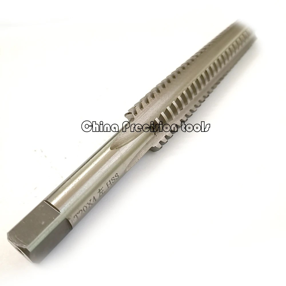 Grifo de rosca trapezoidal HSS, mano derecha, TR20, TR20X3, TR20X4, TR20X5, mano izquierda, tornillo trapezoidal, grifos de escalera T20, T20X3, T20X4, T20X5, 1 ud.