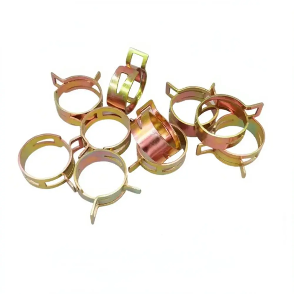 For Huiwuju Pipe Fasteners Zinc Plated Hose Clamps Fuel Line Connector Plumbing Hardware Spring Clip Assortment