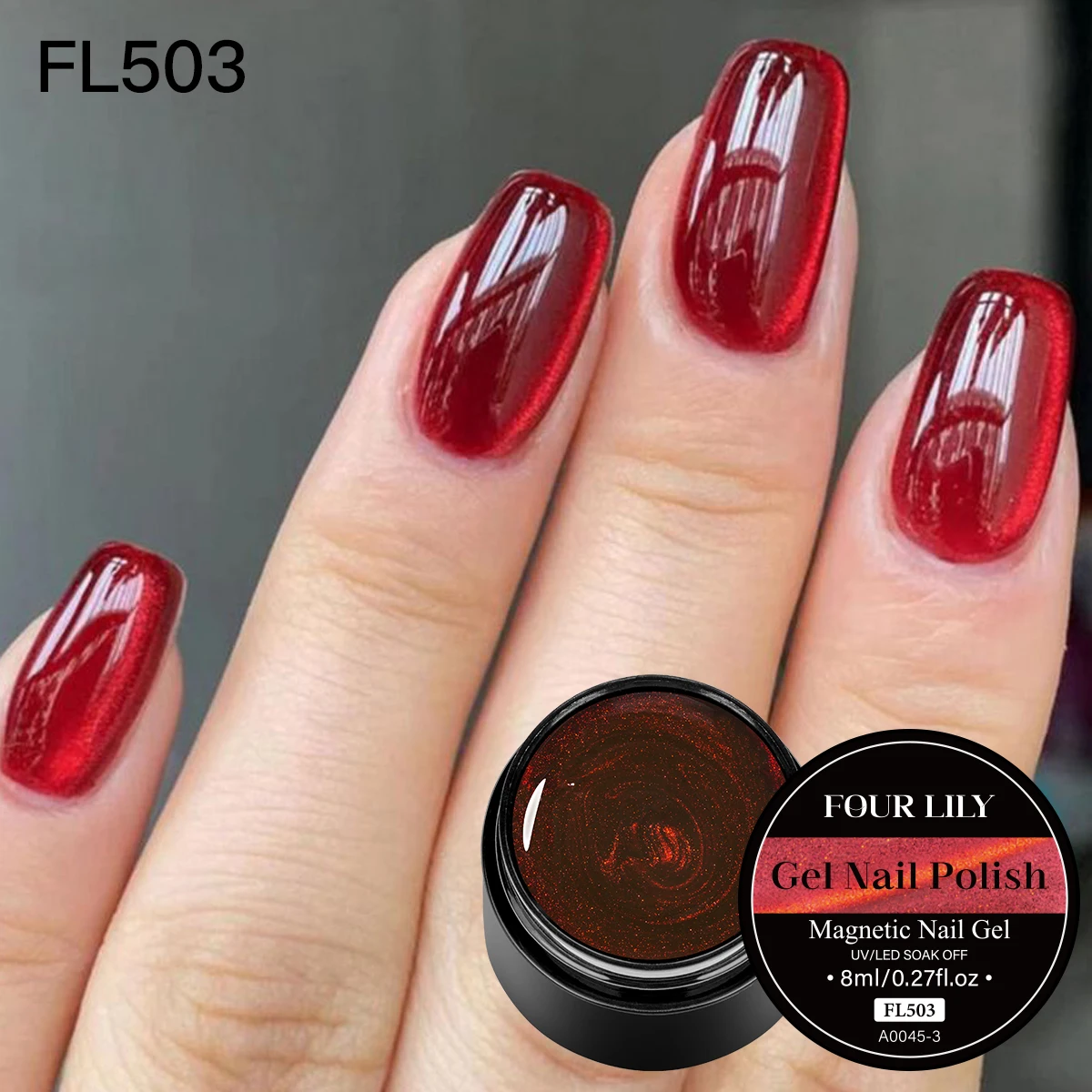 جل أظافر مغناطيسي 8 مل بتأثير - مراجعة Nail Art Burgundy وسعره