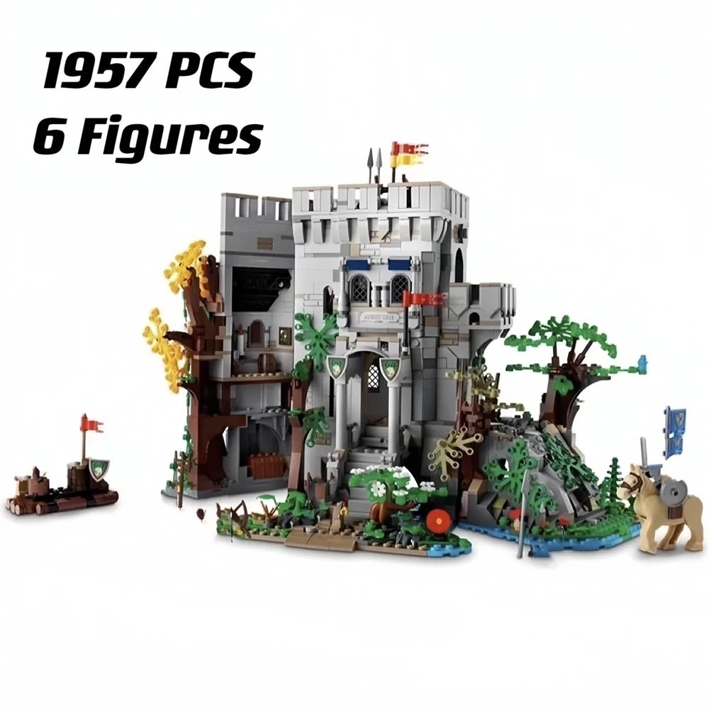 NEW Customized 1957PCS MOC European Medieval Castle DIY creative ideas Children\'s Toys Birthday Gift Christmas Building Blocks