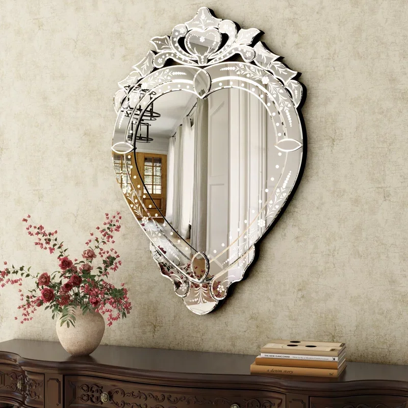 Murale Vanity Mirror Universal Irregular Wedding Aesthetic Bedroom Wall Art Decoration Luxury Girls Espejos Para Pared Miroir