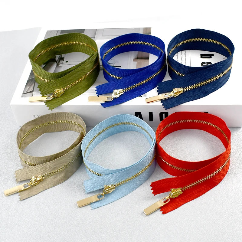 5/10Pcs 15/18/20/25/30cm 3# Metal Zipper Handbags Close-end Zippers Jeans Shoes Decor Zip Repair Kit DIY Bags Sewing Accessories