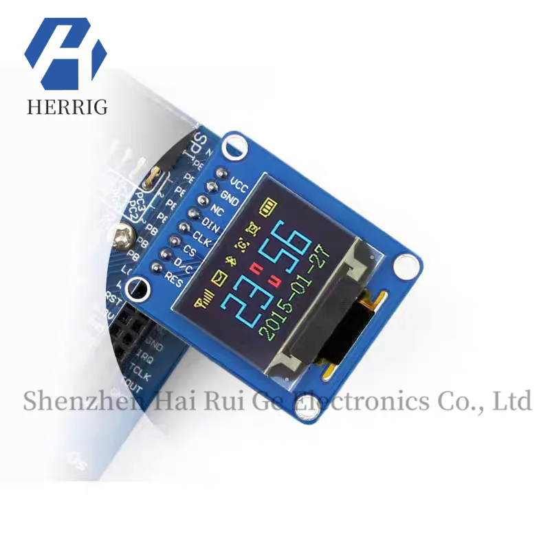 Raspberry Pi 4B/3B SSD1331 وحدة عرض OLED مقاس 0.95 بوصة 65K لون RGB #5