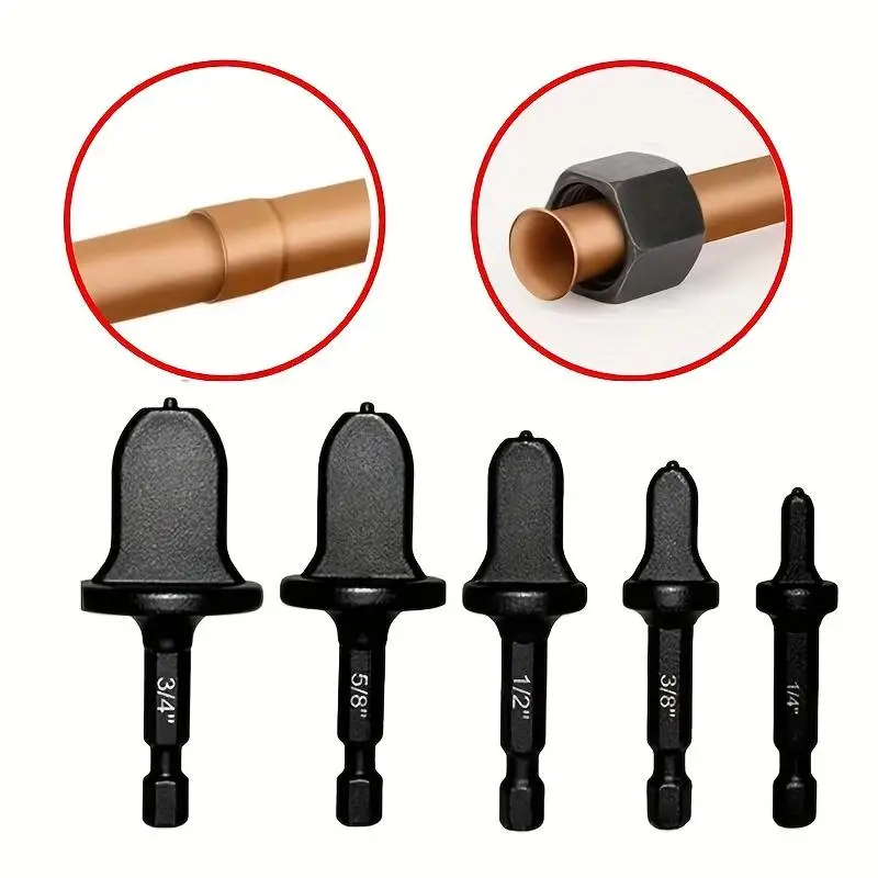 6Pcs Copper Tube Expander Set Hand Drill Swaging Rotary Tool for Air Conditioner Refrigeration Maintenance