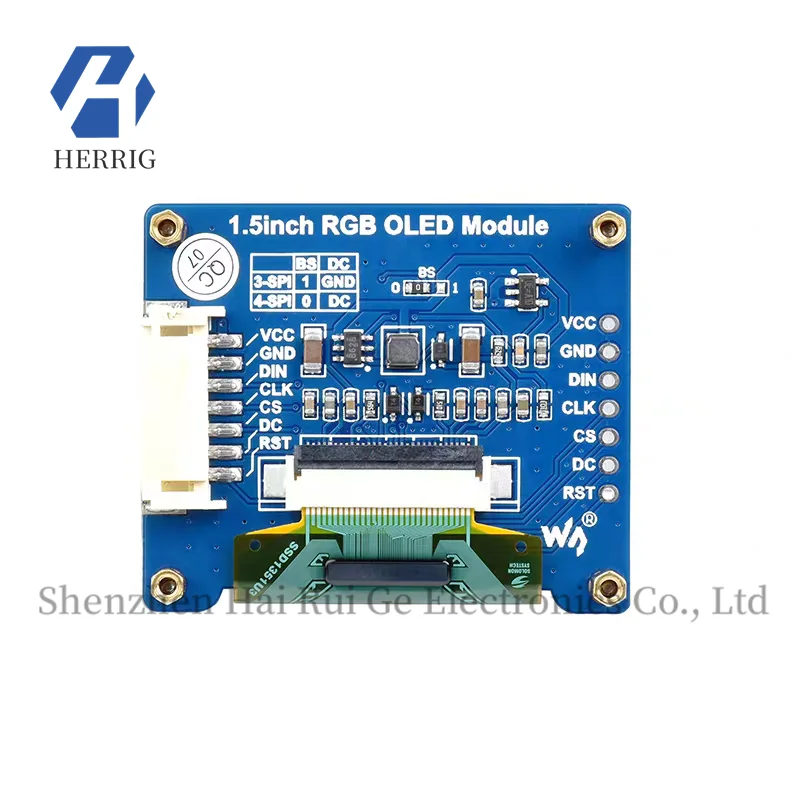 MicroSnow 1.5-inch RGB OLED Module Display Expansion Board Compatible with Jetson Nano/Raspberry Pi 4B