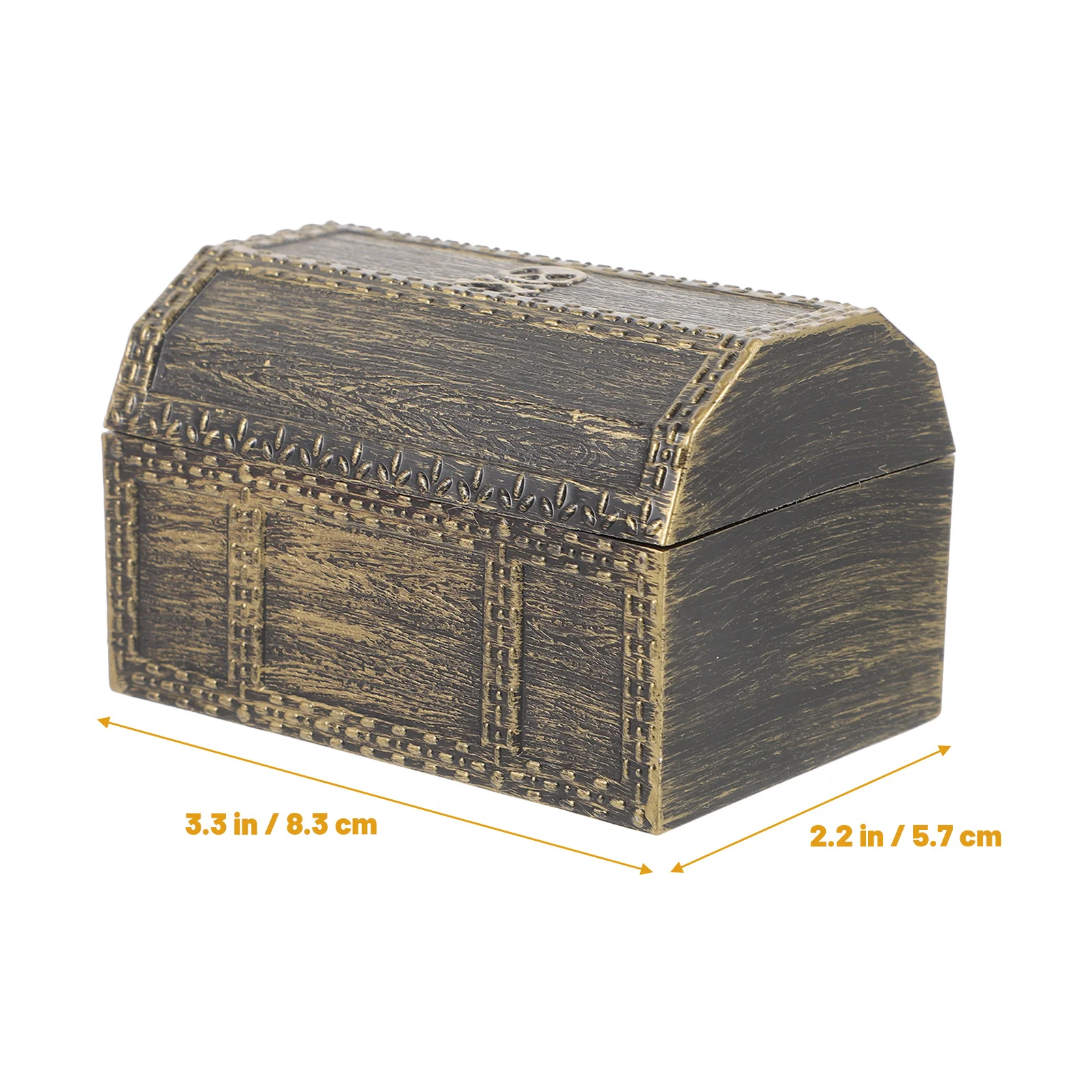 صندوق كنز القراصنة المصغر، علبة مجوهرات بلاستيكية مدمجة، لوازم الحدث القراصنة، زينة حفلات أعياد الميلاد والهالوين