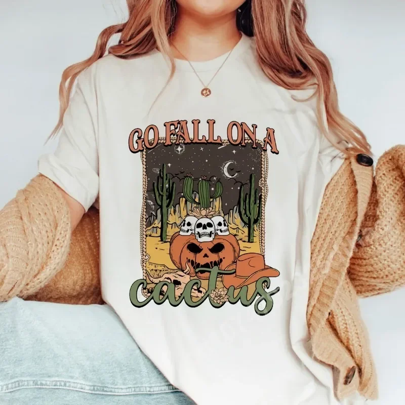 T-Shirt Halloween lässig vielseitige Mode Herbst Kleidung Frauen Kürbis Druck Thanksgiving Top Mode