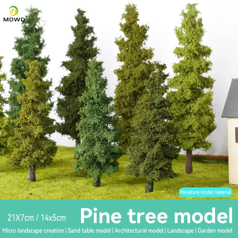 14/21 cm Modeltrein Layout Draadboom Model Simulatie Boom Militaire Zandtafel Materiaal Handgemaakte Diy Landschap Modelboom