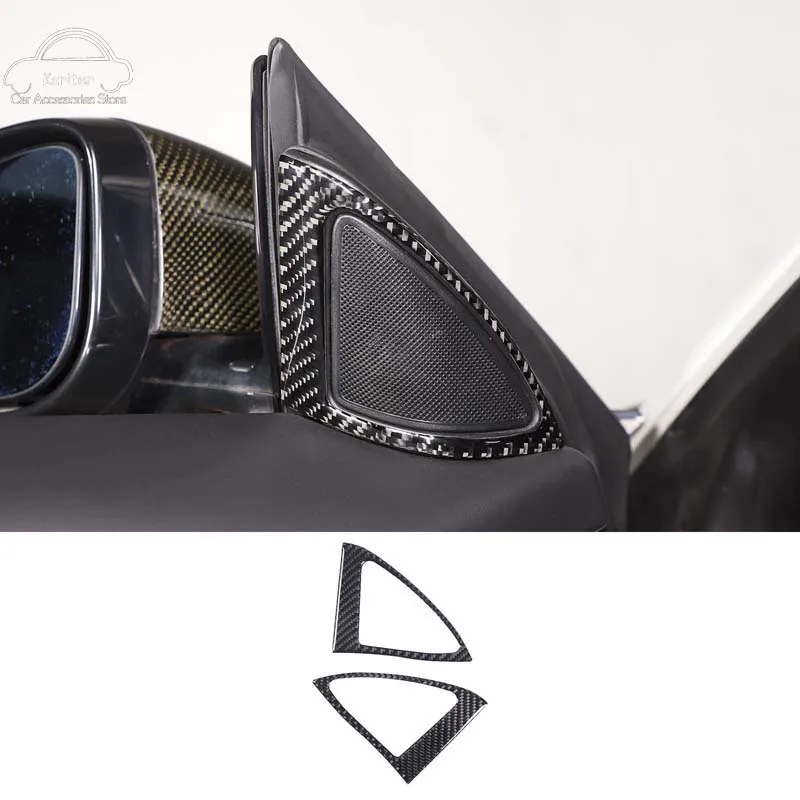 

For Jaguar F-TYPE 2013-2022 Soft Carbon Fiber Car Door A-pillar Horn Frame Decorative Sticker Interior Accessories Modification