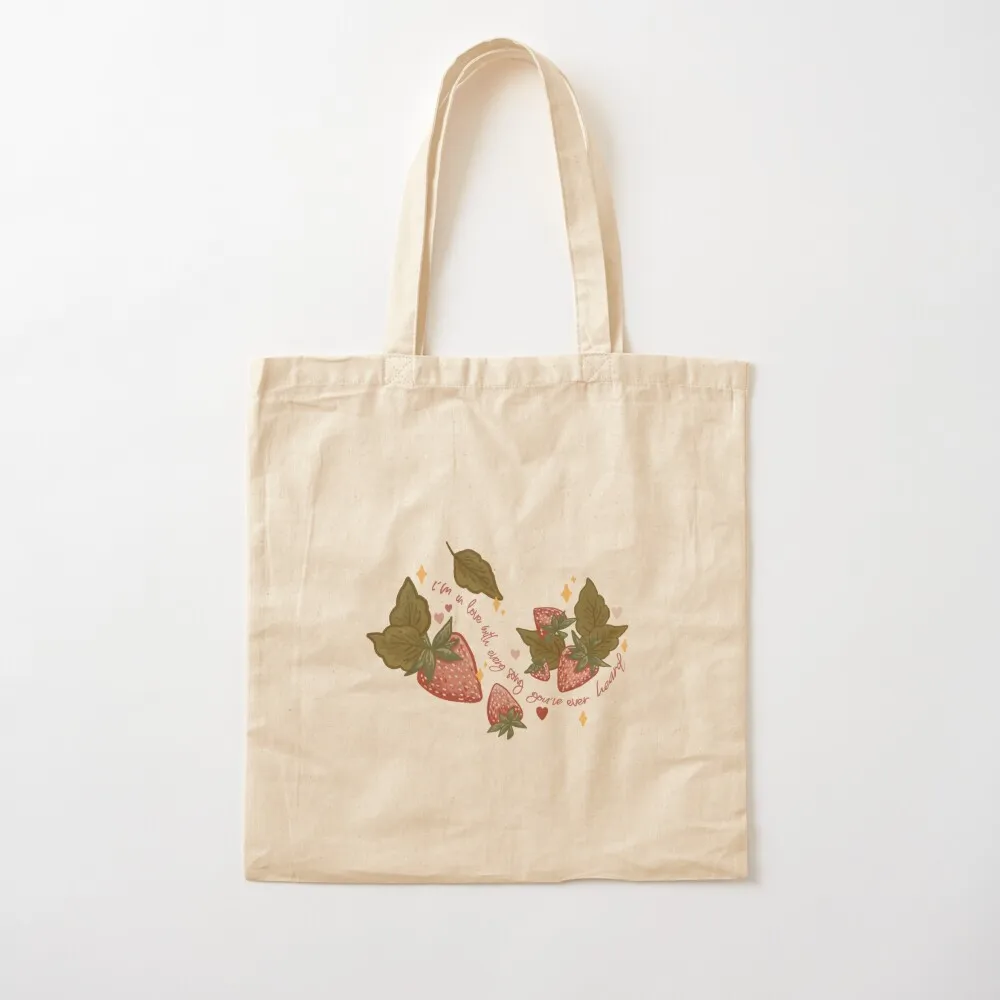 

Strawberry Wine Tote Bag shopper bag women canvas tote bag university Big women Canvas Tote