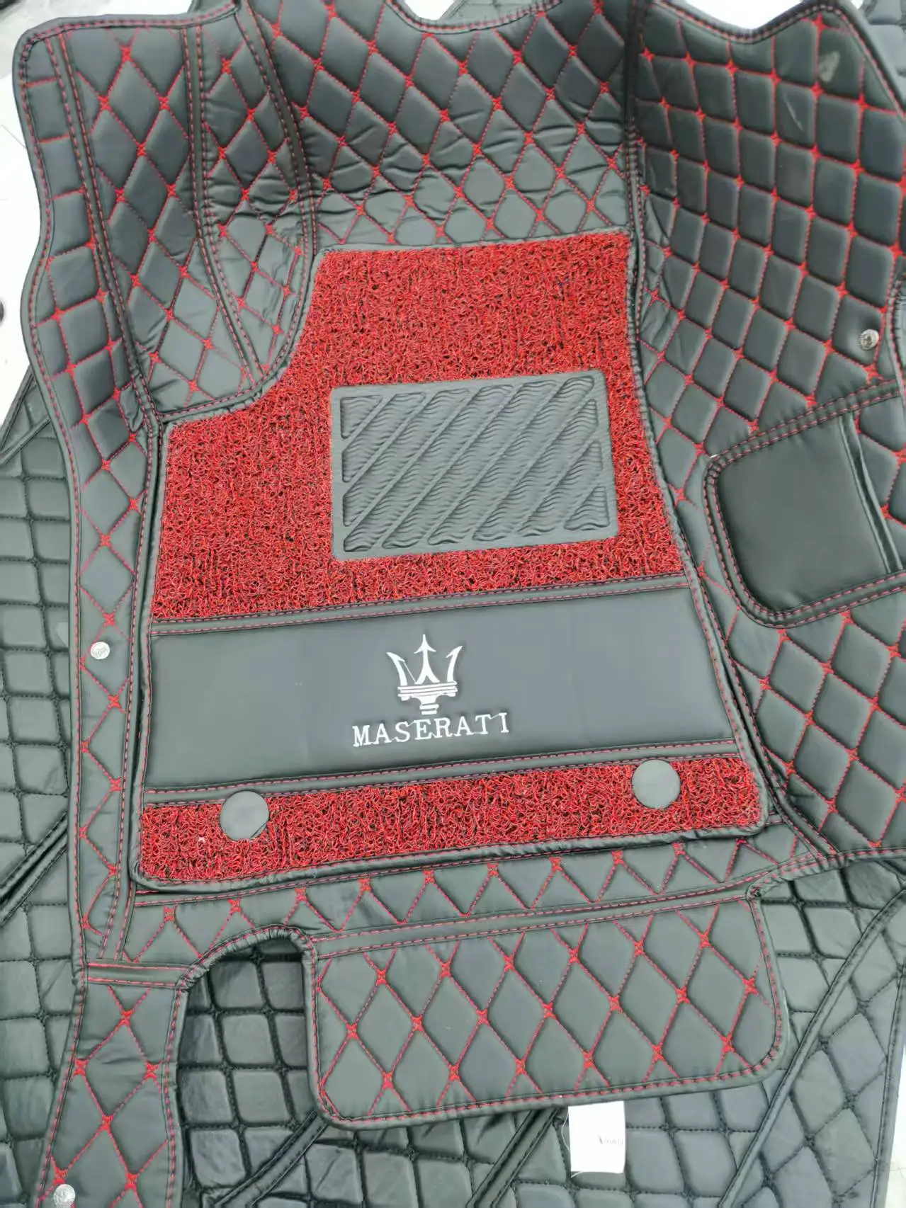 

5/6/7 Seat Custom Double Layer Car Floor Mat for Audi Q6 Auto Carpet Accessories Syling Interior Parts