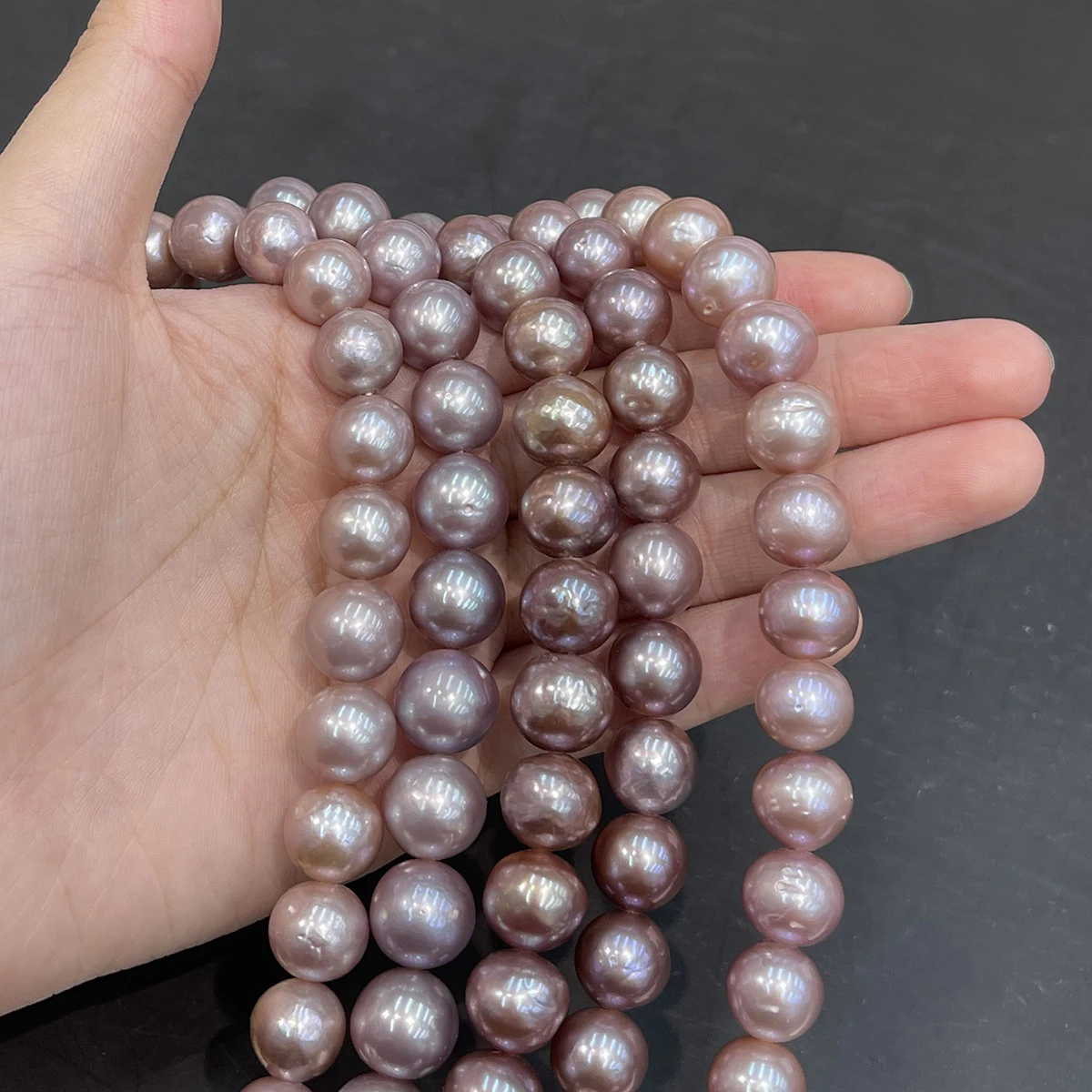 10-12mm Purple Freshwater Natural Pearl Loose Beads Charms for Handcraft Jewelry Making - Necklace Bracelet Earring Projects