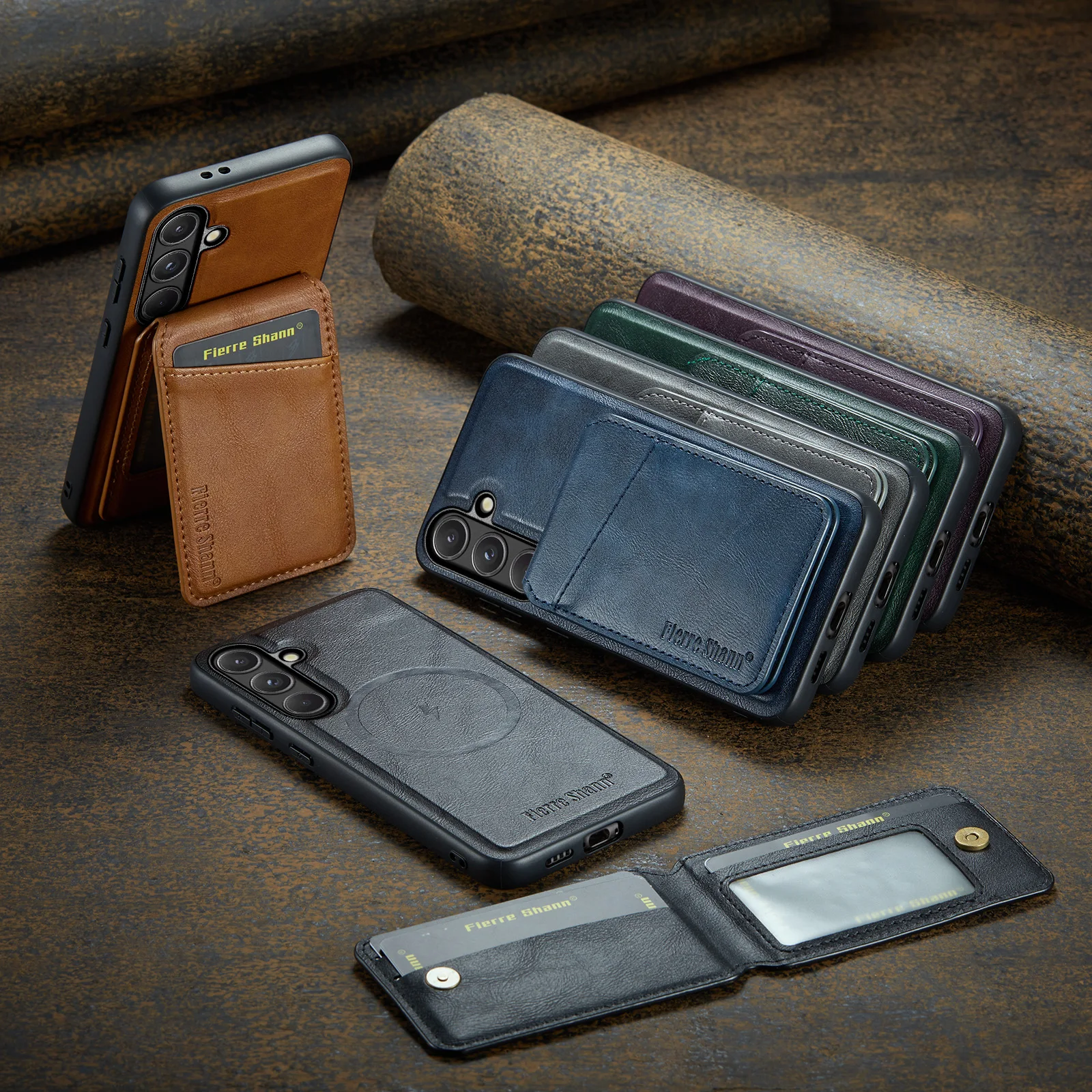Detachable 2 in 1 Leather Wallet Case For  Samsung Galaxy S26 Ultra S25 Plus S24 Fe S23 S22 Magnetic Card Holder Phone Cover