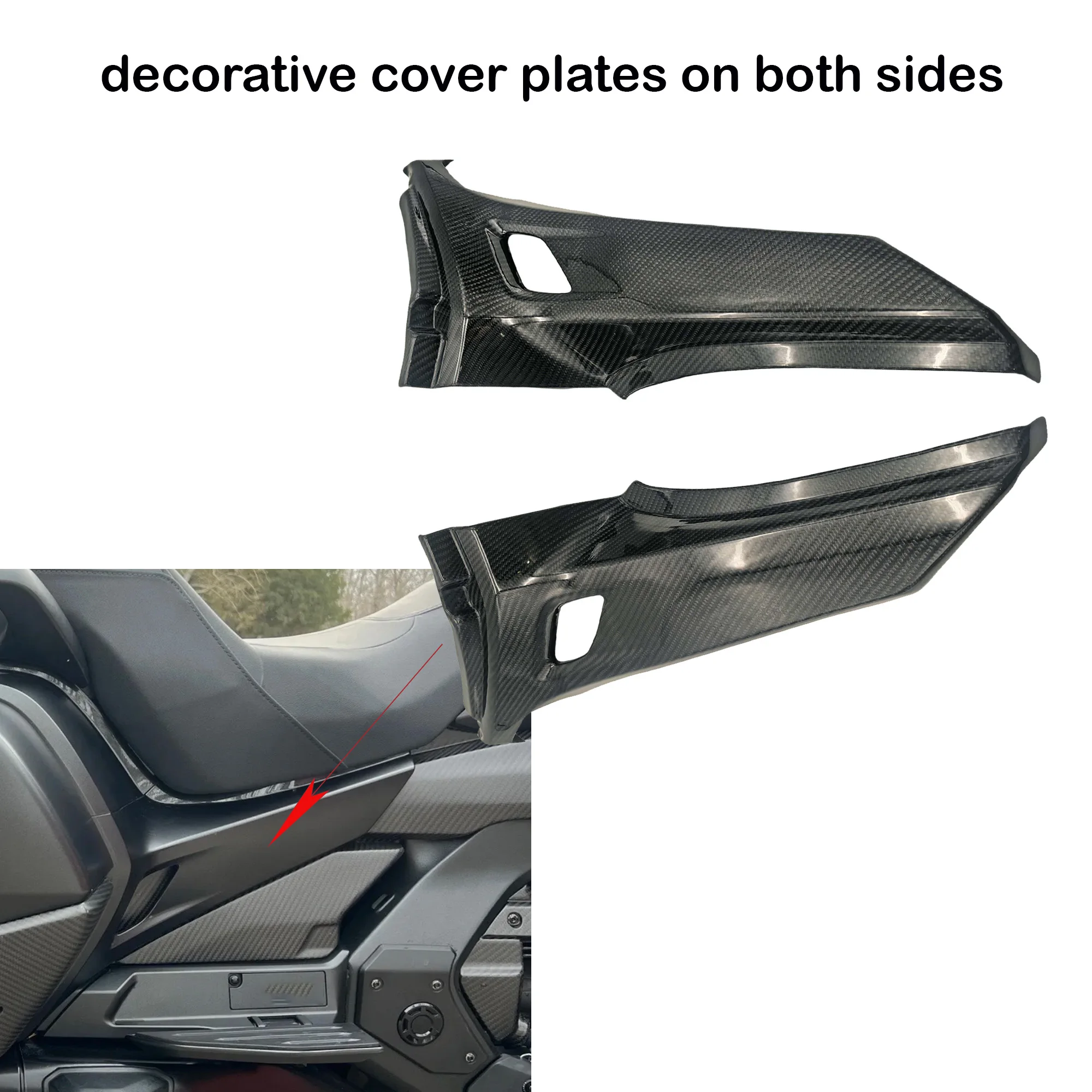 for Honda  DOLD WING GL1800 new model Carbon Fiber frame with decorative cover plates on both sides for 2018-2024 years