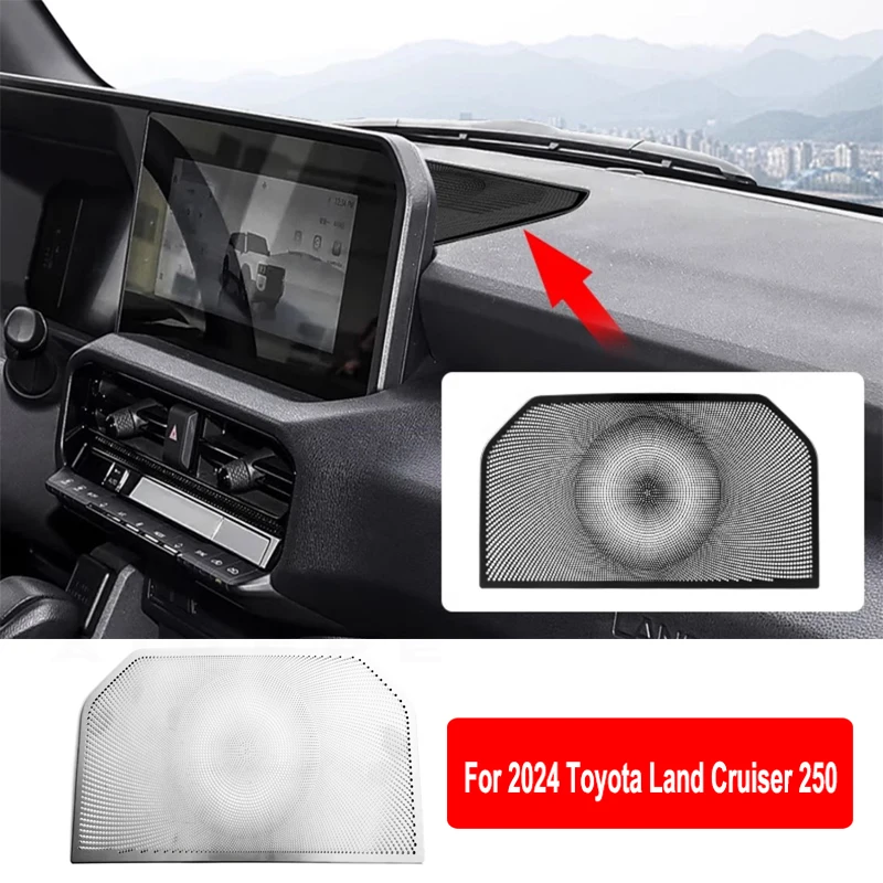 For Toyota Land Cruiser 250 2024 Multimedia display Back Horn Decoration Cover Prado LC250 Interior upgraded Accessories Tuning