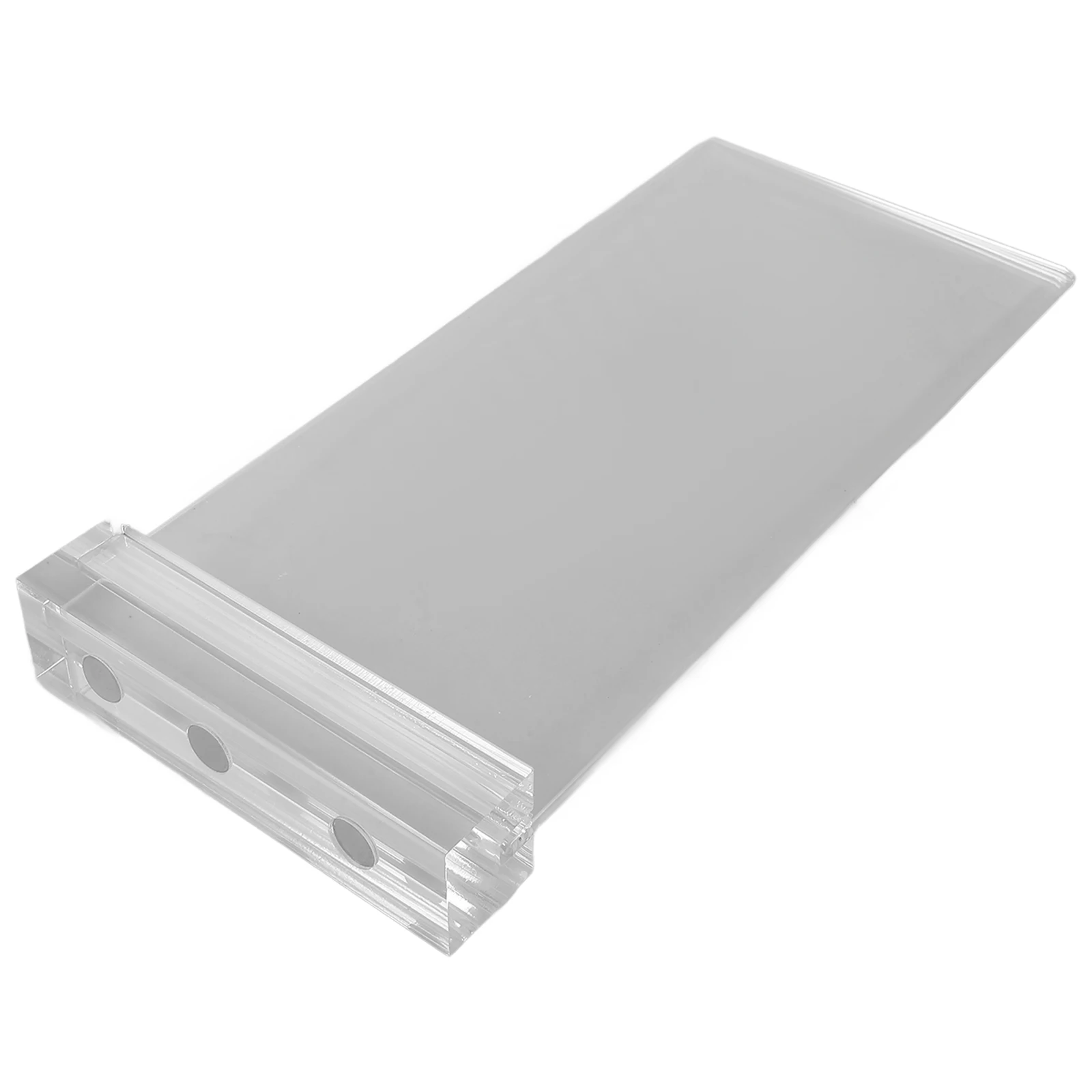 

Acrylic Price Holder 210x100mm Sturdy Clip Notice Label Display Holder Board Display Shelf Sign Supermarket Storage