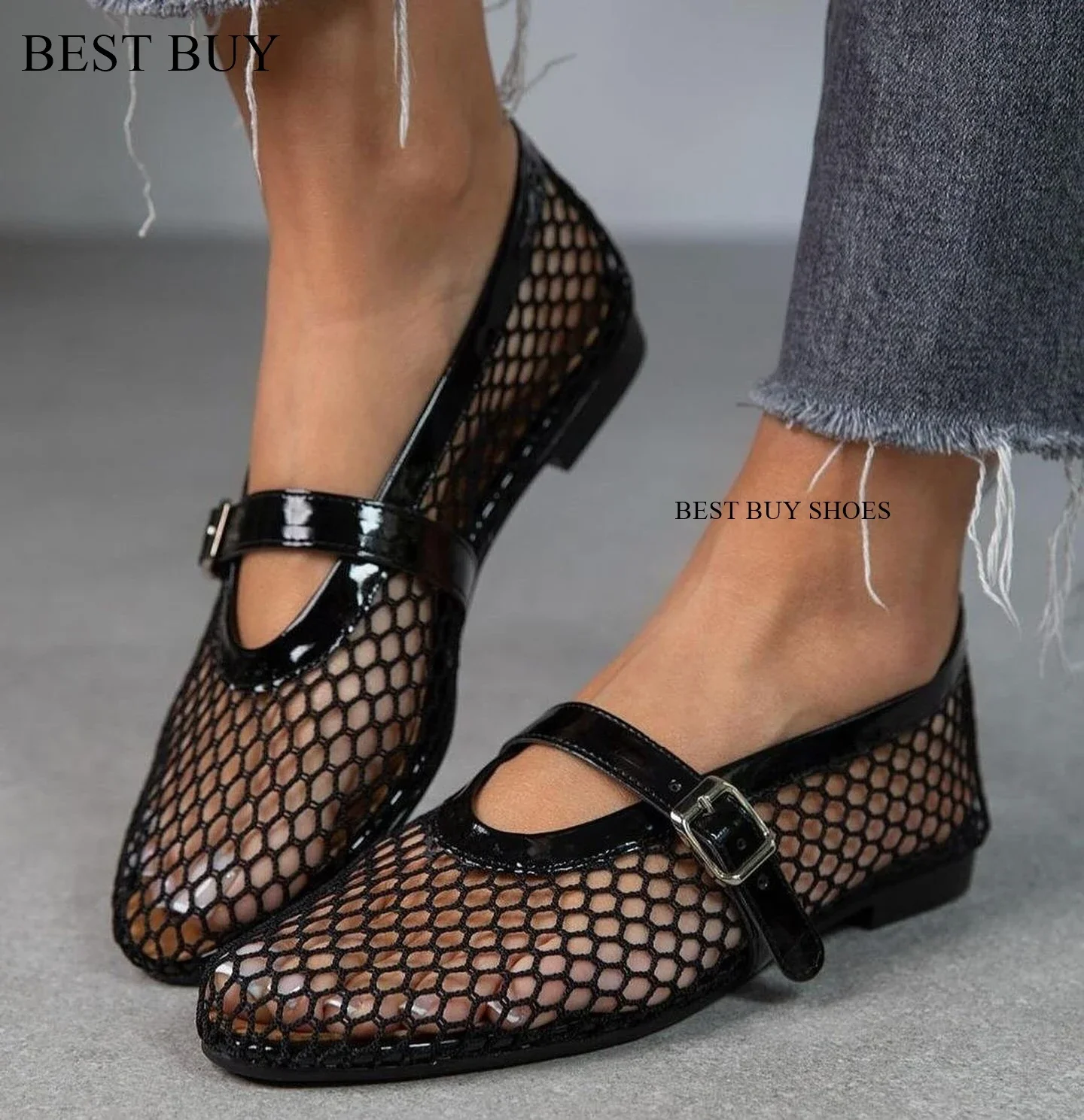 Summer Explosive Fashion Sexy Network Sandals Mary Jane Ballet Shoes To Participate in The Banquet Street Dance loafers Shoes