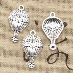 20pcs Charms Hot Air Balloon 29x17mm Antique Bronze Silver Color Pendants DIY Crafts Making Findings Handmade Tibetan Jewelry