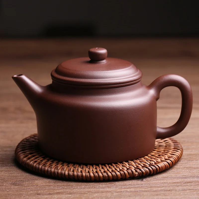 

Чайник ручной работы из фиолетовой глины xing Original Mine Pure Whole от известного мастера Дэ Чжун, одиночный, для чайной церемонии Кунг-фу, чайная утварь