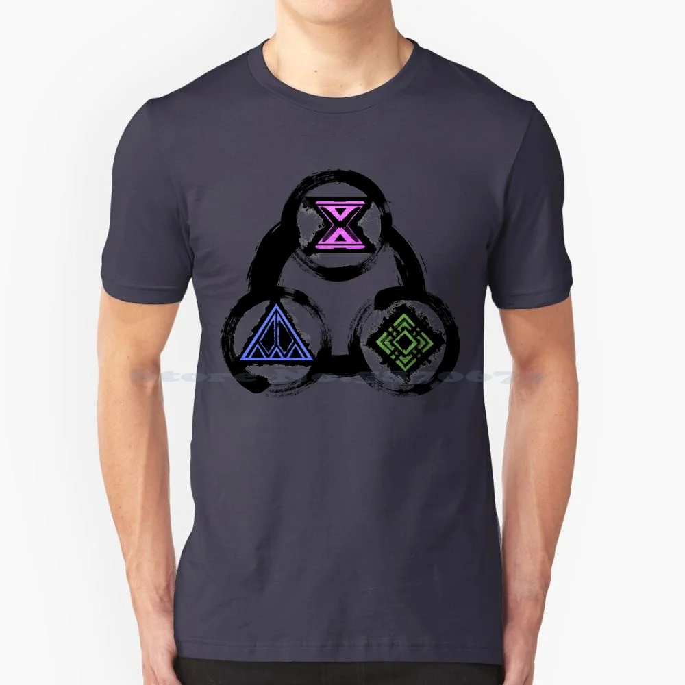 The Tri-Colleges Of Rata Sum T Shirt 100% Cotton Tee Rata Sum Guild Wars 2 Synergetics Dynamics Statics Asuran Tyria Colleges