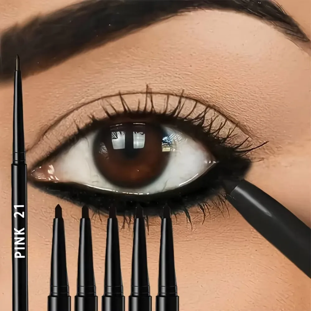 Waterproof Eyeliner Pencil Smudge-Proof Lasting Liquid Sweatproof Eyeliners Eye Makeup Easy-to-color Matte Eyeliner Pigment Pen view 5