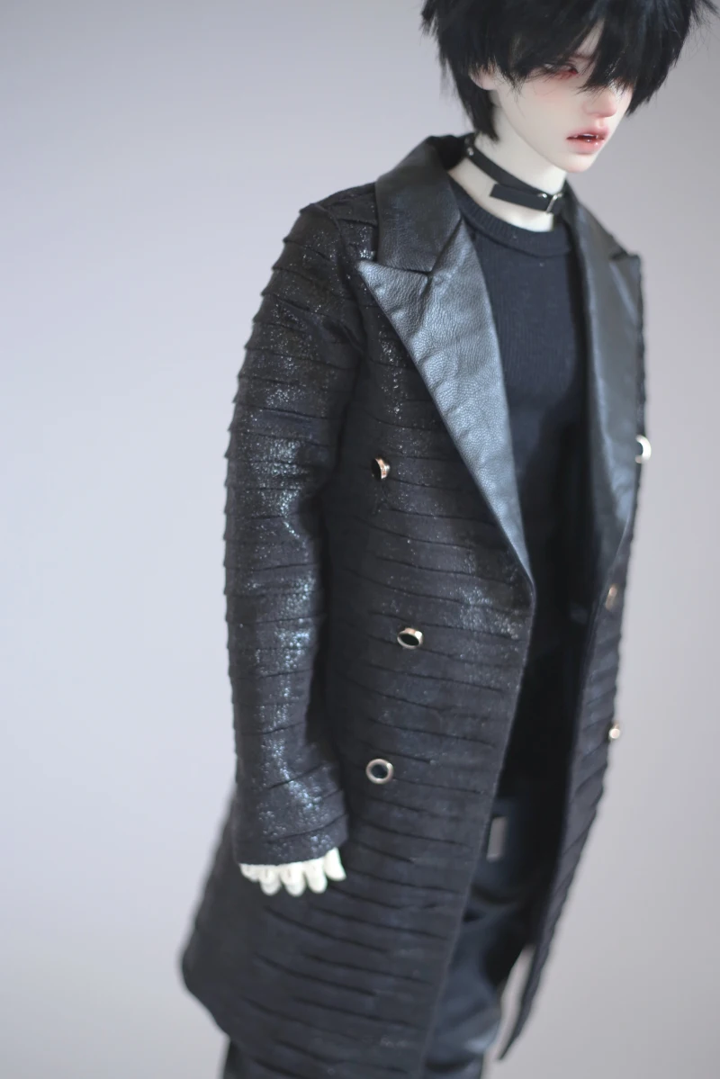 1/3 Scale BJD Clothes Casual PU Leather Overcoat Coat For BJD/SD SD13 Girl POPO68 SSDF ID75 Uncle Doll Accessories C2168