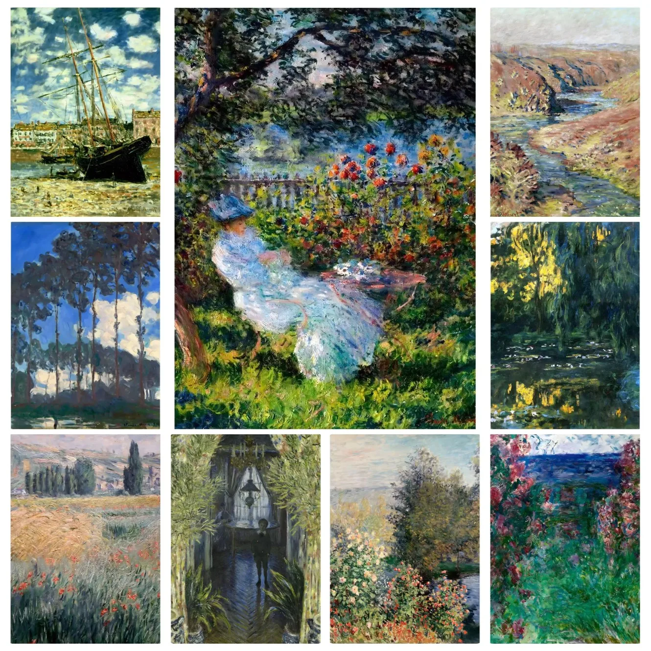 

Jigsaw Puzzles Vintage Claude Monet Waterlily Pond Nature Landscape Home Decor Adults Puzzle Games Family Fun Puzzles Gift