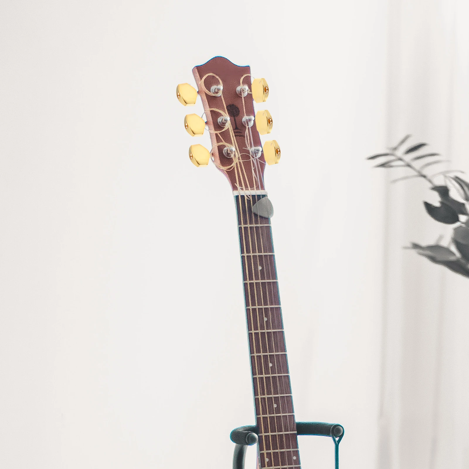 

6 Sets Tuner Handle Handles Durable Guitar Electronic Ukulele Folk Personalized Metal Tuning Caps Accessories