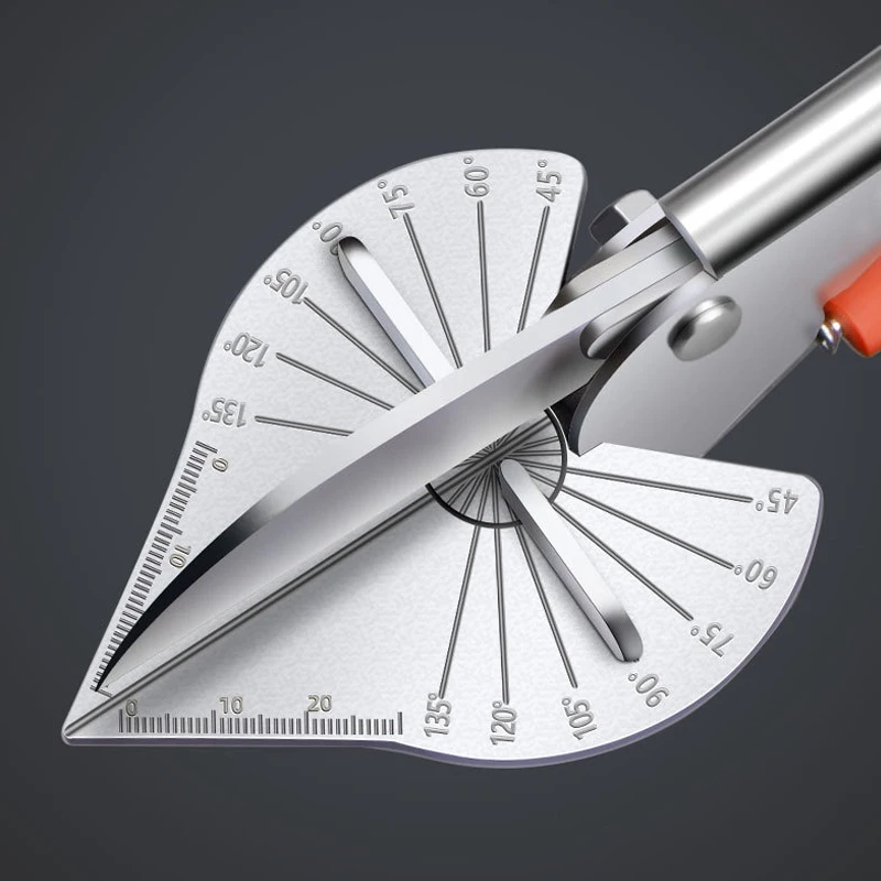 45-135 Degree Miter Cutter Shear Mitre Scissor Siding Wire Duct PVC Plastic Pipe Hose Scissors Hand Tools Angle Shear