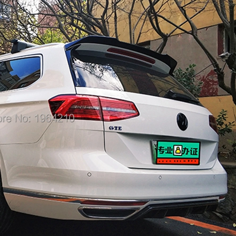 Car Styling ABS Plastic Material Rear Spoiler Wing Trunk Lip Cover For Volkswagen VW Passat B8 Variant 2016 2017 2018 2019