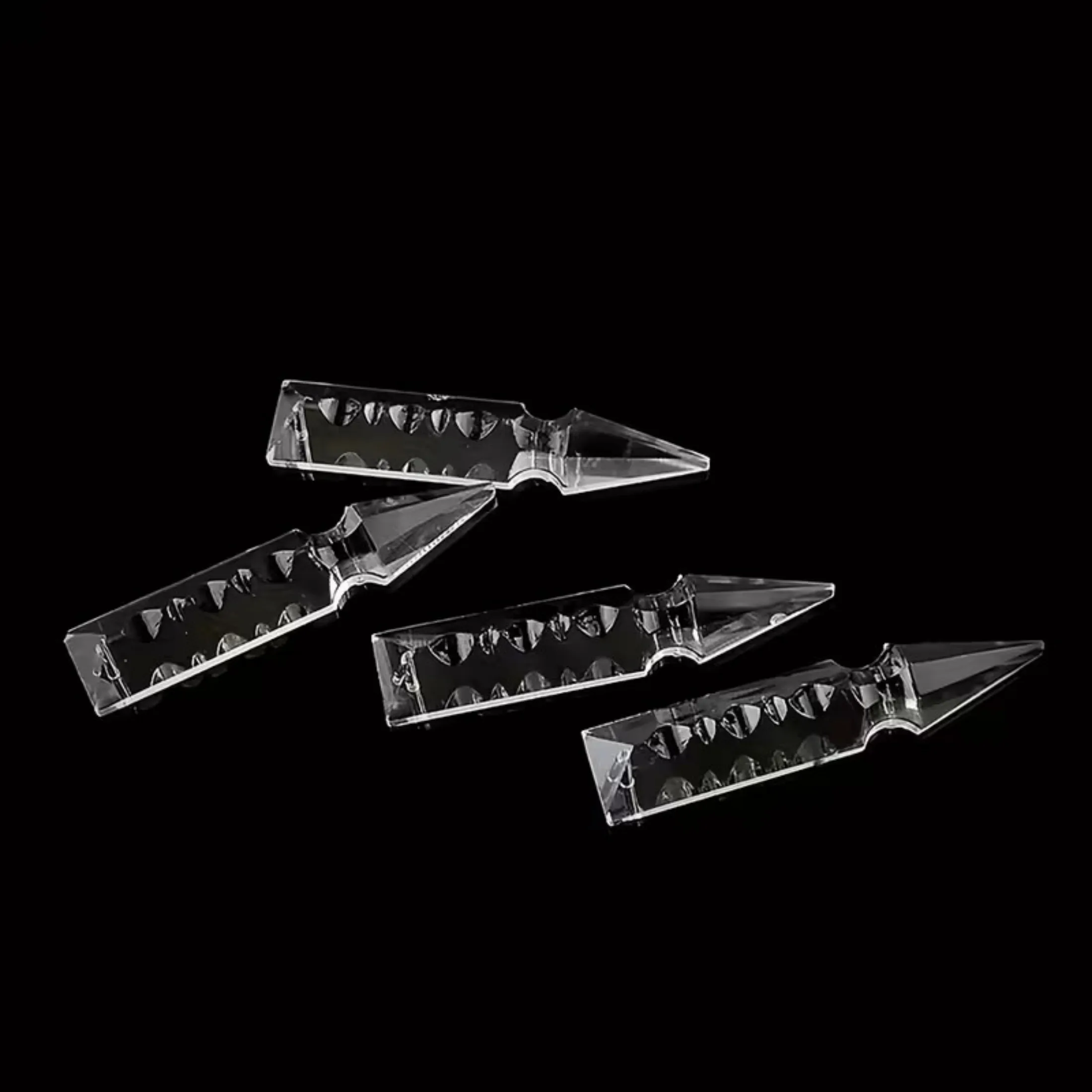 

5 шт. хрустальных призм в форме ракеты - солнечные ловушки и кристаллы для люстр, подвесные украшения для дома, вечеринок, уличного декора