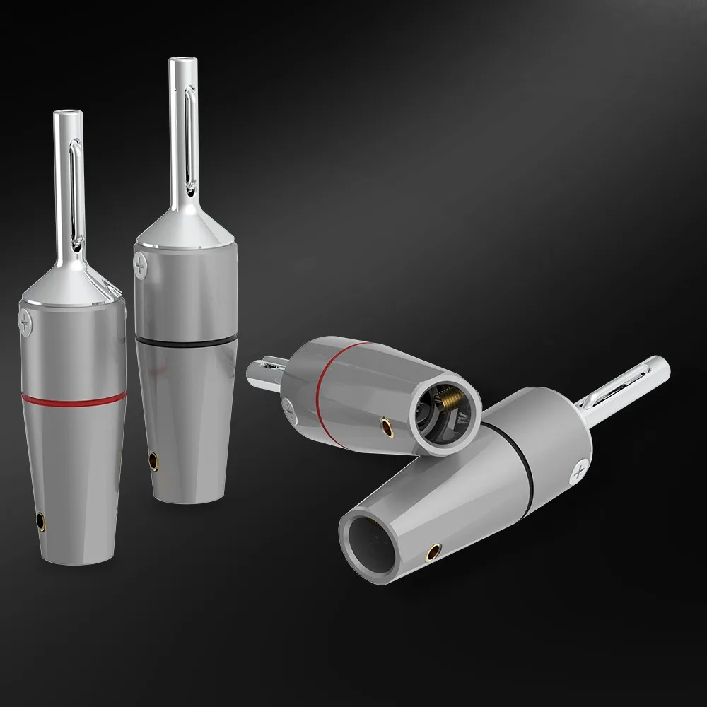 Monosaudio B802G чистая медь позолоченный разъем типа «банан» Высокое качество родиевый штекер типа «банан» для кабеля громкоговорителя